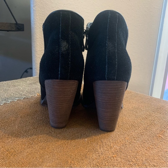 Very Volatile Black Suede Leather Bootie - Picture 3 of 8